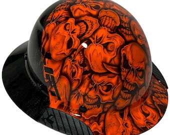 Custom Hydro Dipped Black and Orange Insanity Skulls Lift DAX