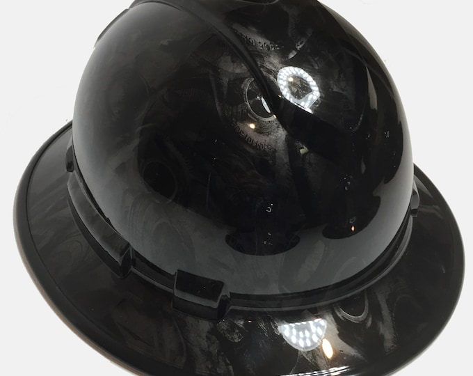 Hard Hat Ridgeline Full Brim Custom Metallic Graphite Turbos and Pistons W/ Black EdgeGard