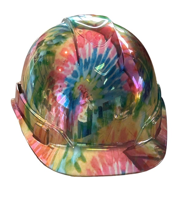 Custom HYDROGRAPHIC woman’s hard hat All Designs of Full Brim Hydro‑Dipped Hard Hats | Tasco  main image 2