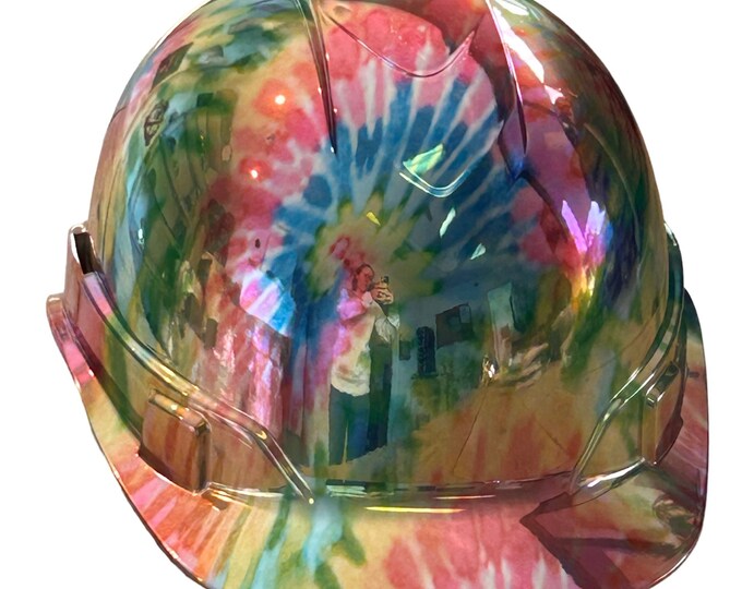Hard Hat Ridgeline Cap Style Custom Chrome Tye Dye