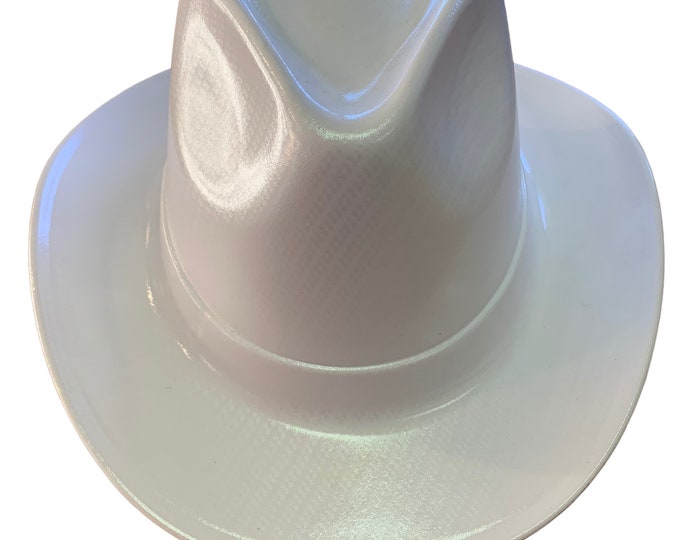 Custom Hydro Dipped Vulvan White Carbon Fiber Cowboy Hat