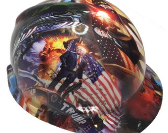 Hard Hat MSA V-Gard Cap Style Custom Trump