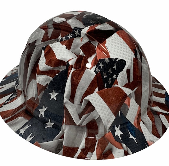 Custom Hydro Dipped Hard Hat White 