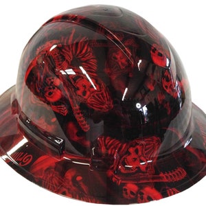Veiligheidshelm Ridgeline Full Brim Custom Red Reaper Hydro Dipped