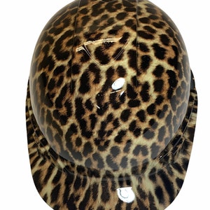 Hard Hat Ridgeline Cap Style Custom Cheetah Print