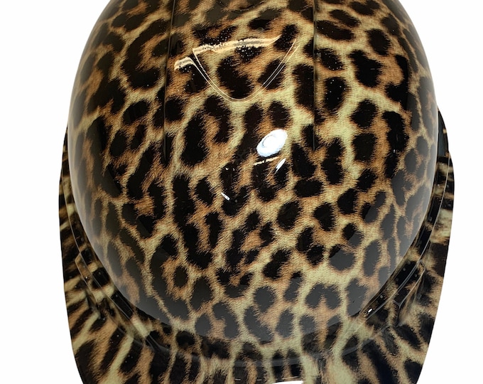 Hard Hat Ridgeline Cap Style Custom Cheetah Print