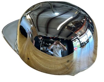 Mike's Pro Lids Custom Chrome Flatboy Novelty Helmet - Etsy