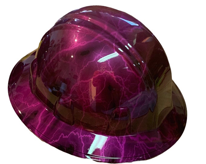Hard Hat SL Series Full Brim Custom Kandy purple lightning