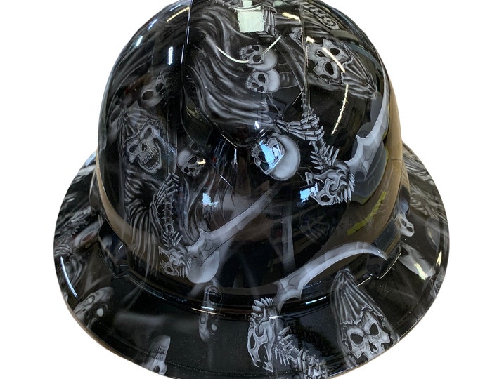 Hard Hat Ridgeline Full Brim Custom White Reaper Hydro Dipped
