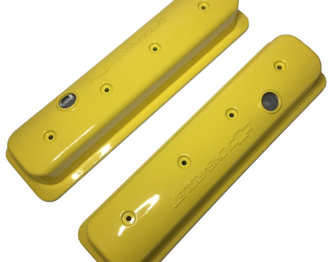 Custom Painted Yellow Small Block Chevy ZZ6/Vortec GM Muscle Series Center Bolt Holley 241-290