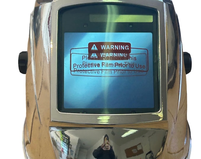 Custom Hydro Dipped Welding Helmet AUTO DARK WHAM30 Series Chrome