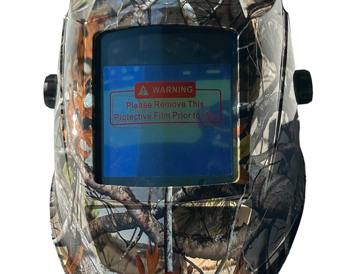 Custom Hydro Dipped Welding Helmet AUTO DARK WHAM30 Series Chrome Vista Camo