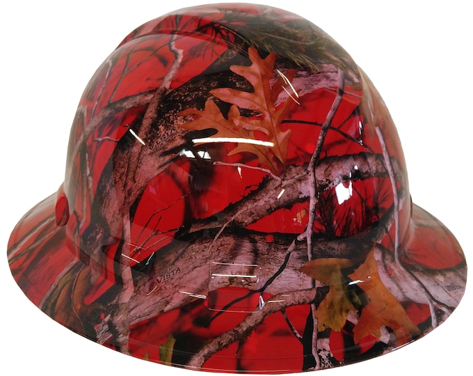 Hard Hat Ridgeline Full Brim Custom Red Vista Camo