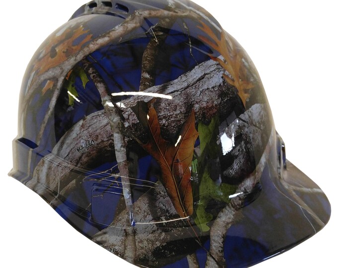 Hard Hat Ridgeline Cap Style Custom Dark Blue Vista Camo