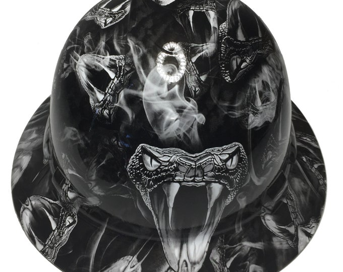 Custom Hard Hat White Viper Full Brim Ridgeline