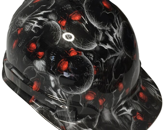 Hard Hat Ridgeline Cap Style Custom Creeper Red Eye