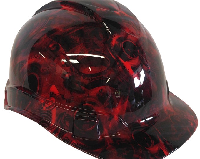 Hard Hat Ridgeline Cap Style Custom Red Turbos & Pistons