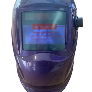 Hydro Dipped Custom Welding Helmet AUTO DARK WHAM10 Series Purple