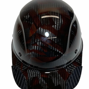 Custom Black Lift Dax Carbon Fiber American Flags HDCC-17KG  Cap Style HardHat