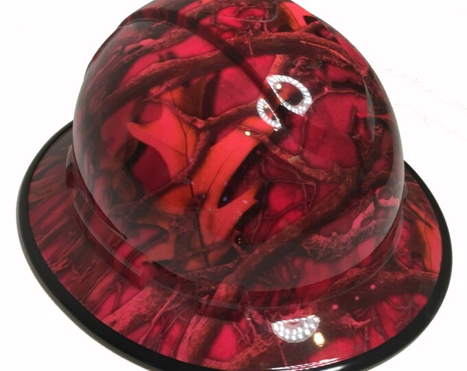 Hard Hat Ridgeline Full Brim Custom Pink Camo W/Black EdgeGard