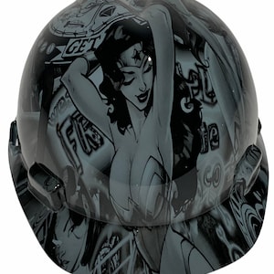 Schutzhelm MSA V-Gard Cap Style Custom Grey Fantasy Chic Hydro getaucht