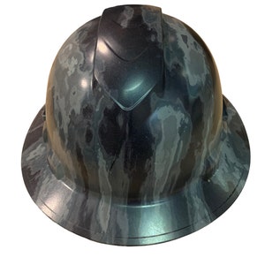Custom Hydro Dipped A-Tac Ridgeline Full Brim Vented Hard Hat