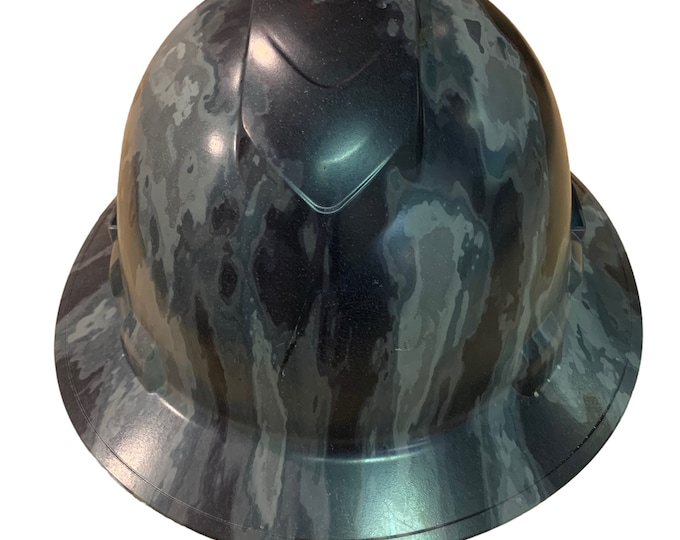 Custom Hydro Dipped A-Tac Ridgeline Full Brim Vented Hard Hat