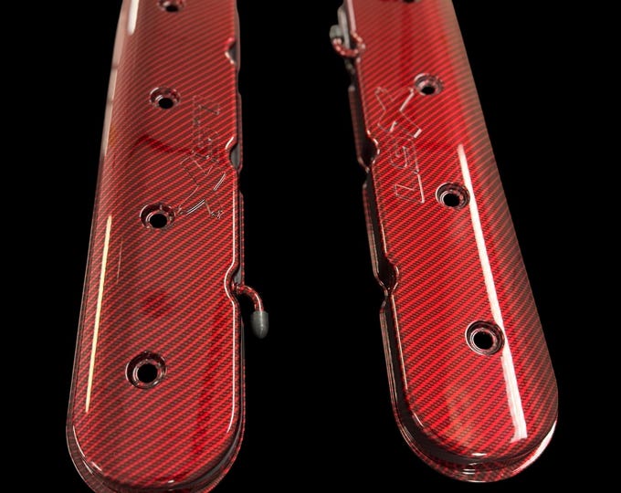 LSX Valve Covers 241-407 Custom Dipped Carbon Fiber Kandy Red