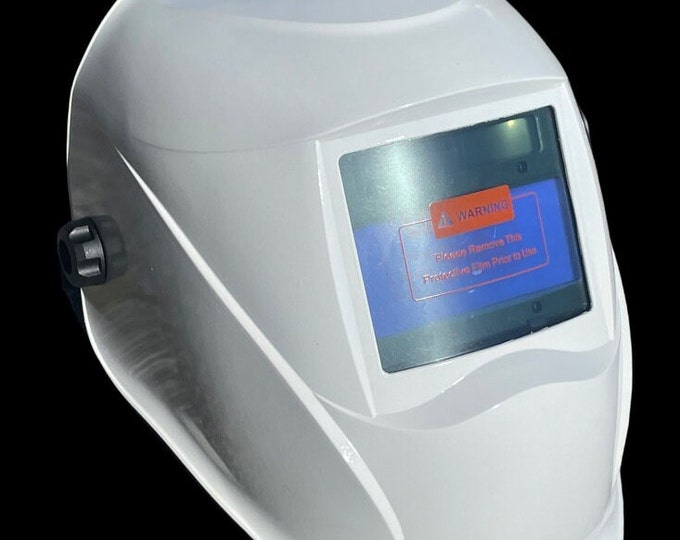 Hydro Dipped Custom Welding Helmet AUTO DARK WHAM10 Series White