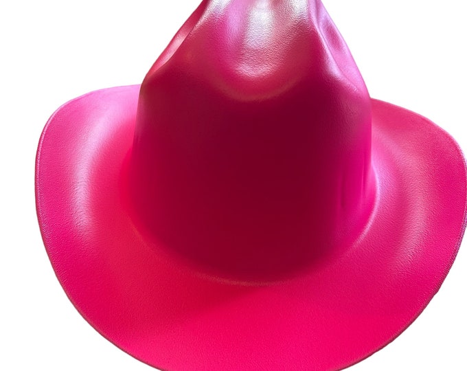 Custom Hydro Dipped Western Outlaw Hot Pink Cowboy Hat