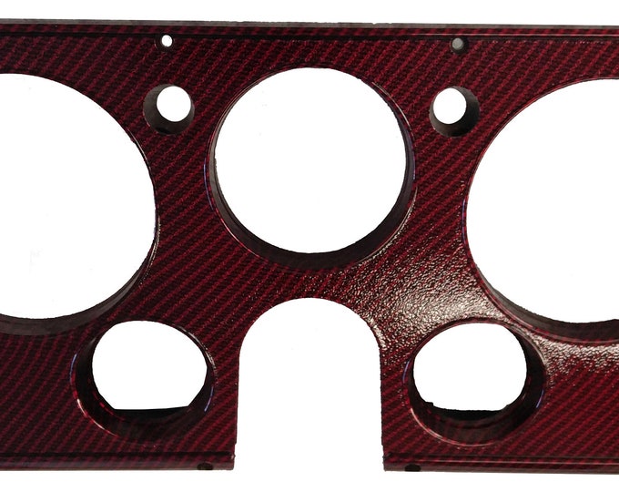 Custom Hydro Dipped Kandy Red Translucent Carbon Fiber C10 GM Dash Bezzel 67-72