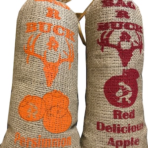 Bag R Buck Persimmon and Red Delicious Apple Flavor Combo 8lbs Packer Bags Deer Attractant
