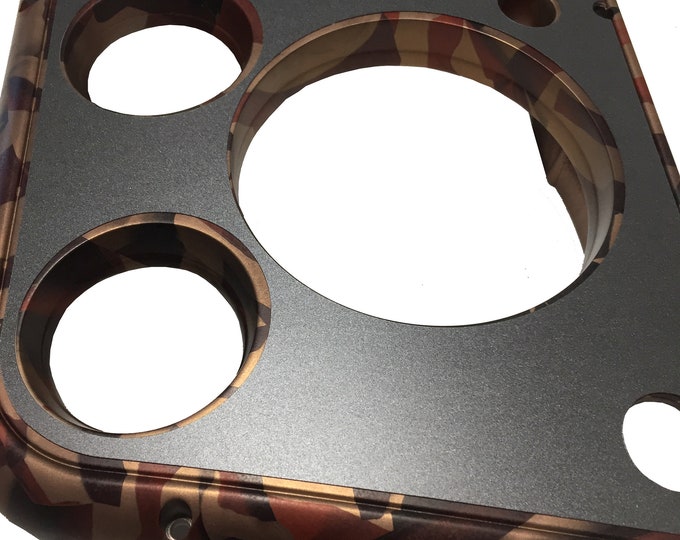 Custom Hydro Dipped  Copper Metallic American Flags Edges with overlay insert C10 GM Dash Bezzel 67-72