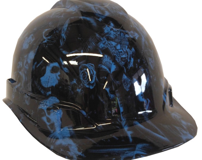 Hard Hat Ridgeline Cap Style Custom Light Blue Chicana