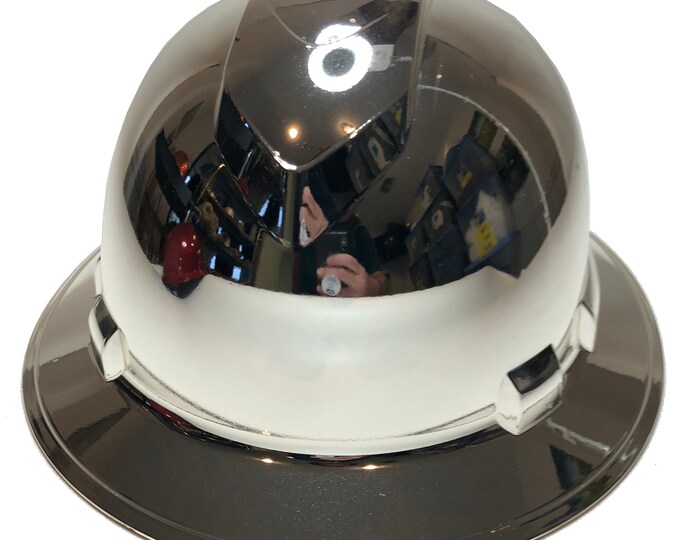 Custom Chrome Hard Hat Full Brim Ridgeline