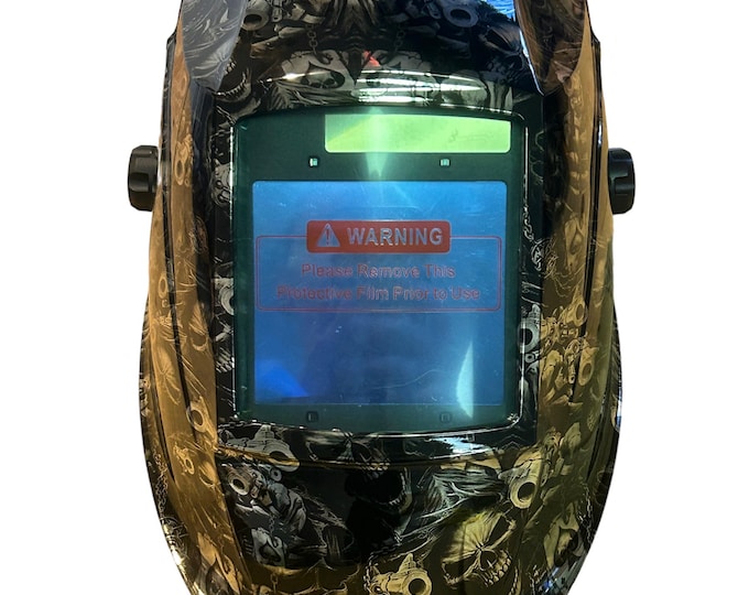Custom Chrome Hydro Dipped Welding Helmet AUTO DARK WHAM30 Series Chrome Gangsta