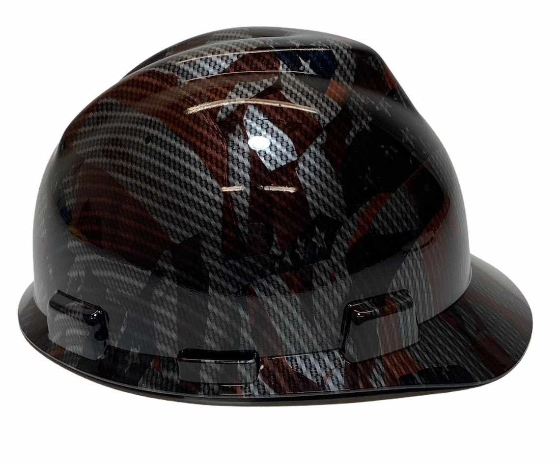 Custom Hard Hat Carbon Fiber American Flags Hydro Dipped MSA Etsy