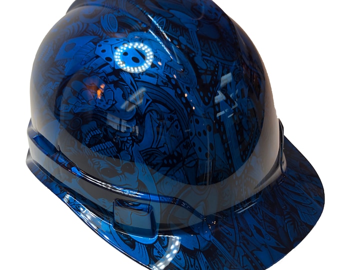 Custom Hydro Dipped Ridgeline Cap Style Light Blue Kandy Gambler