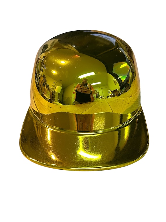 Mike's Pro Lid Novelty Helmet Custom Gold Chrome Flatboy - Etsy