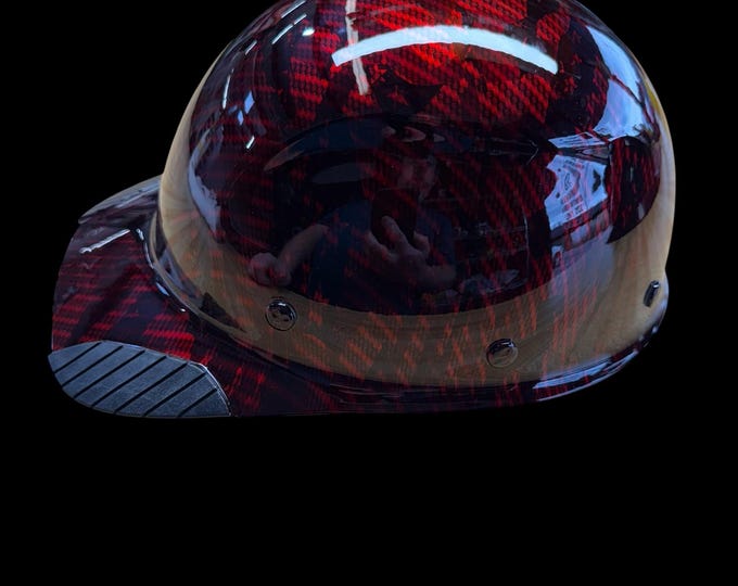 Lift Dax Carbon Fiber Red Kandy American Flags HDCC-17KG Cap Style Hard Hat