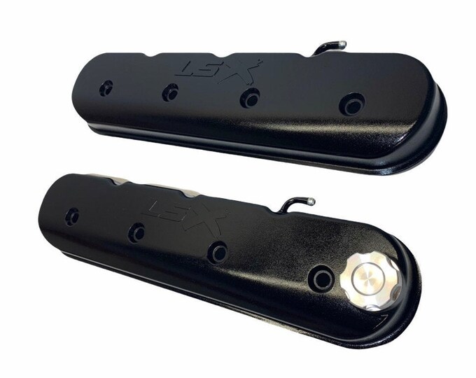 Custom LSX Valve Covers 241-407 Black With Black LSX