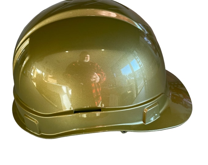 Custom Hard Hat Hydro Dipped Ridgeline Cap Gold
