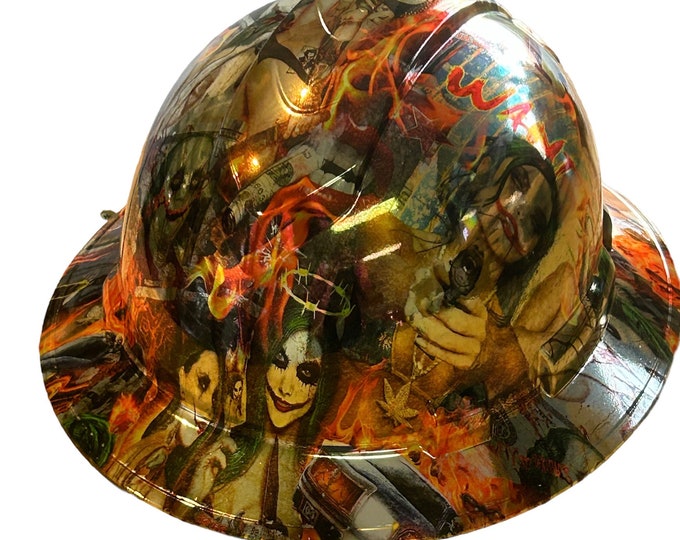 Custom Ridgeline Full Brim Hard Hat Chrome Mardi Wanna