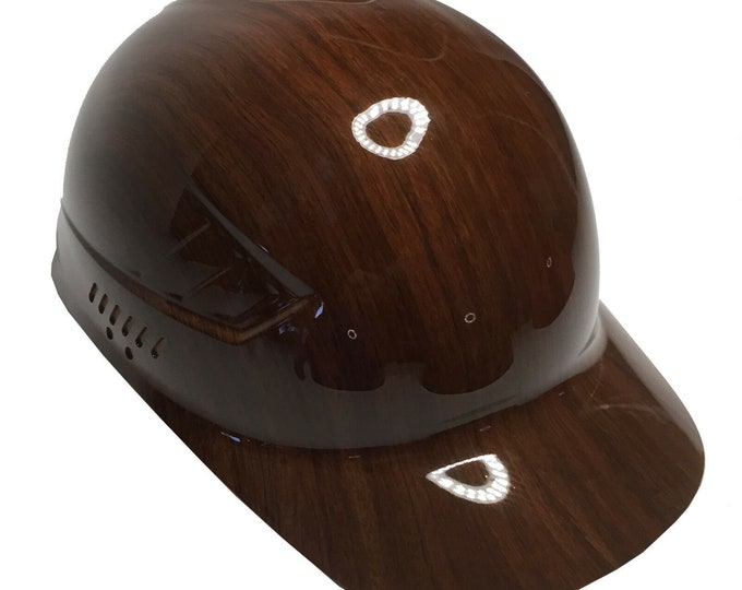 Custom Hydro Dipped Bump Cap Brown Oak