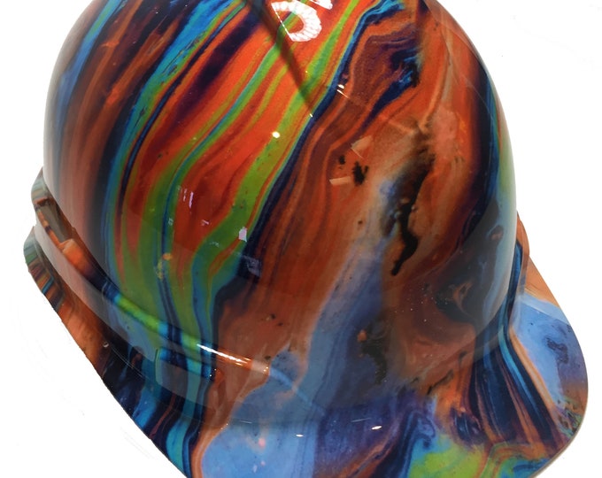Hard Hat Ridgeline Cap Style Custom Dark Oil Slick