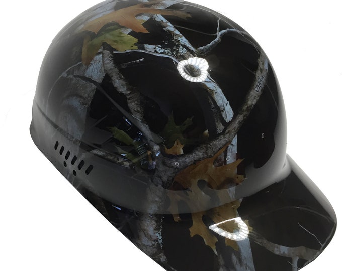 Custom Hydro Dipped Black Vista Camo Bump Cap