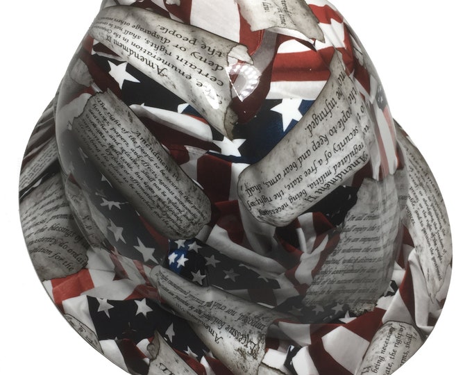 Hard Hat SL Series Full Brim Custom Amendments American Flag