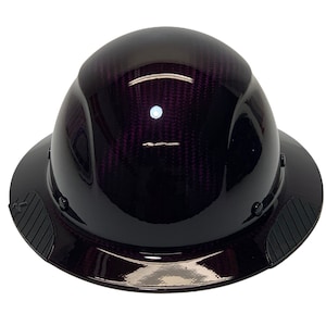 Custom Translucent Purple Lift DAX Carbon Fiber HDC-15KG Full Brim HardHat