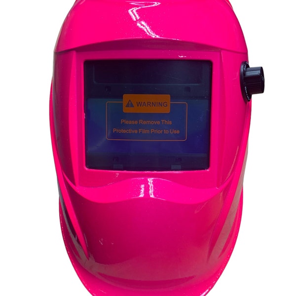 Hydro Dipped Custom Welding Helmet AUTO DARK WHAM10 Series Hot pink Glitter