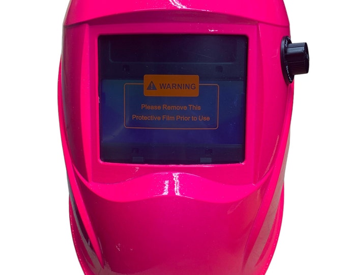 Hydro Dipped Custom Welding Helmet AUTO DARK WHAM10 Series Hot pink Glitter